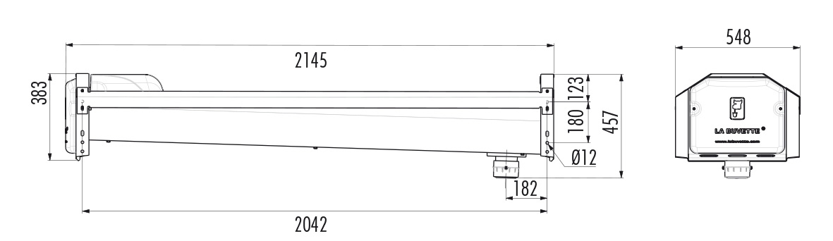 GV230 Stainless Steel Rapid-Drain Trough for Dairy Cows