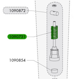 5 X STAINLESSSTEEL SPRING