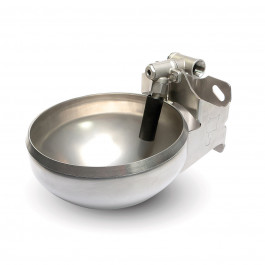 F130 INOX Stainless steel drinking bowl with T fitting