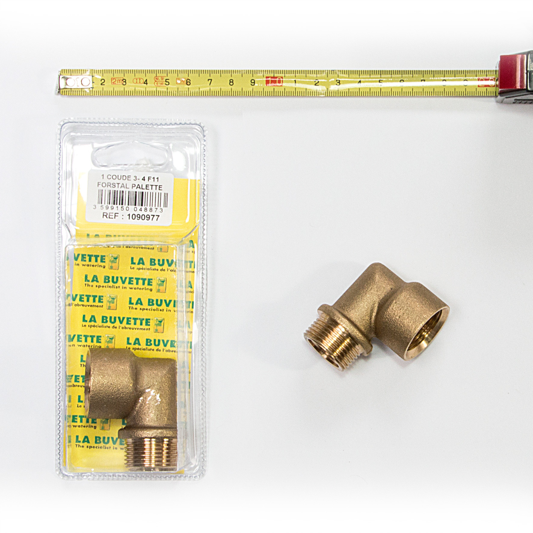 3/4” brass ELBOW fitting for drinkers F11 - FORSTAL - BIGSTAL